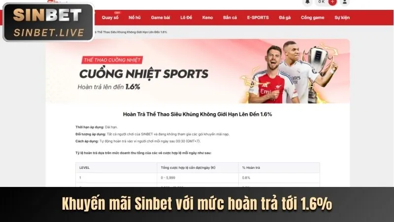 Banner khuyến mãi chào mừng dành cho cá cược thể thao